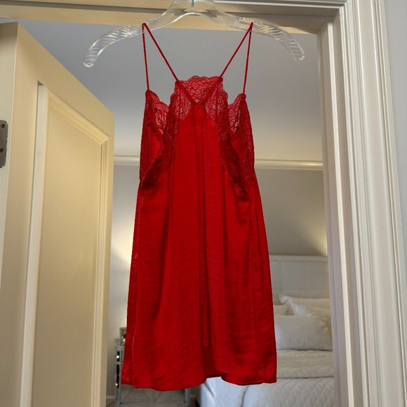Red Satin Tank - Picture 2 of 2
